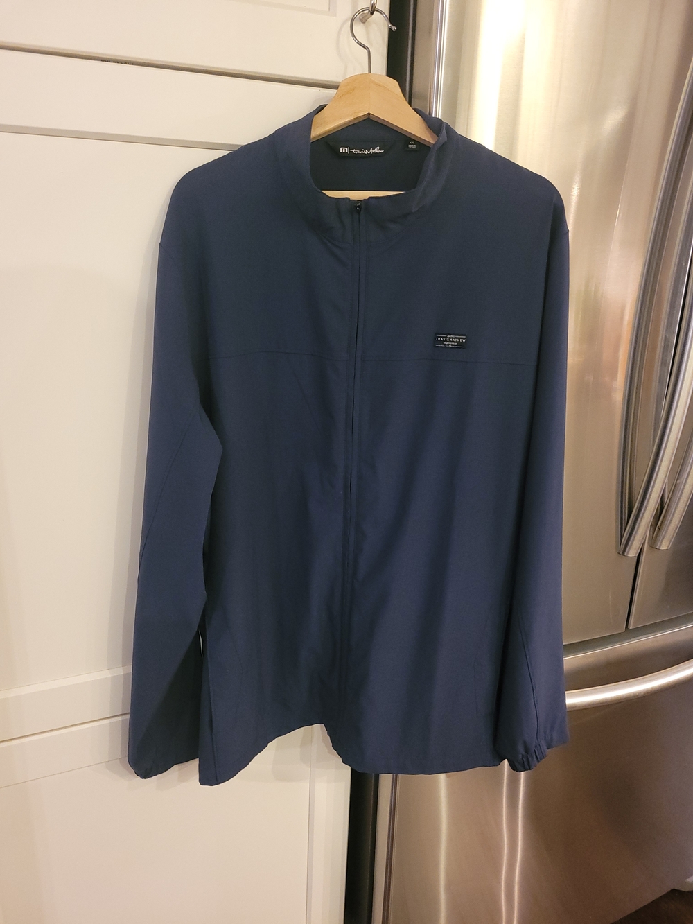 Travis Mathew Navy Full-Zip Lightweight Jacket